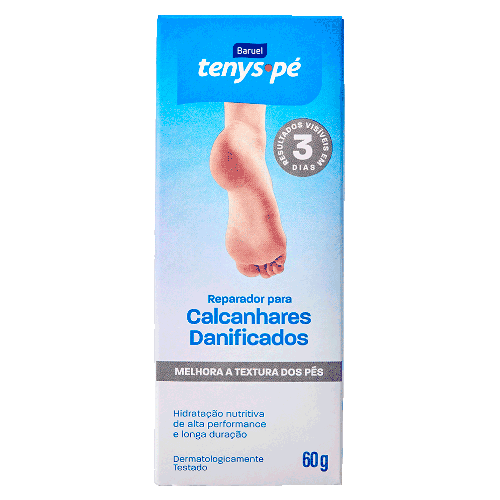 Creme Reparador para Calcanhares Danificados 60g – Tenys Pé Baruel