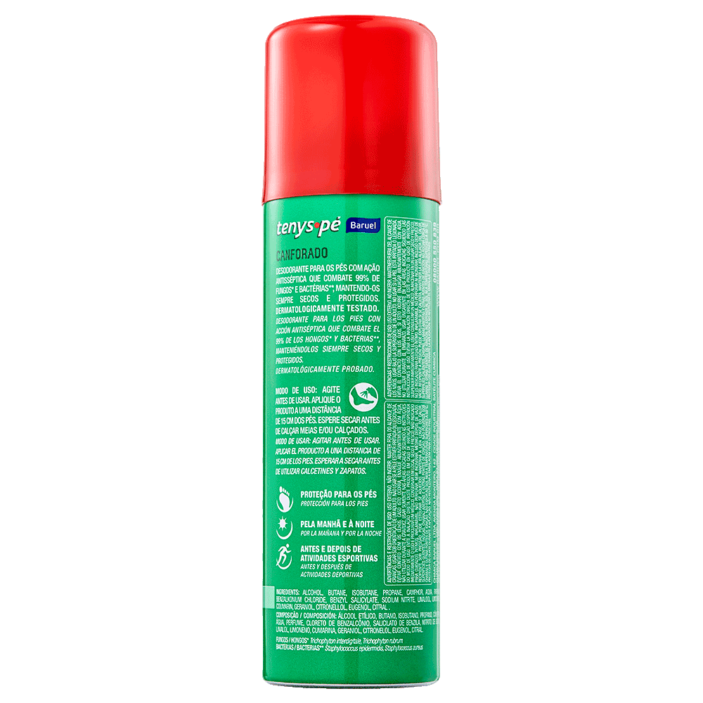 Desodorante para os Pés Aerossol Canforado 110g / 150ml