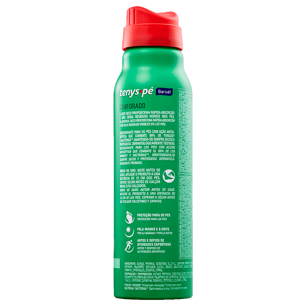 Desodorante para os Pés Jato Seco Canforado 92g / 150ml