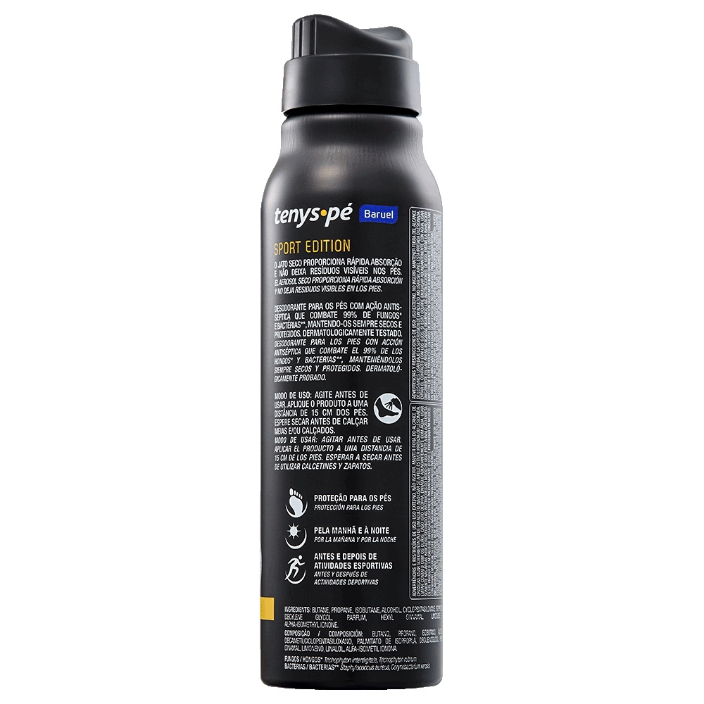 Desodorante para os Pés Jato Seco Sport Edition 92g / 150ml