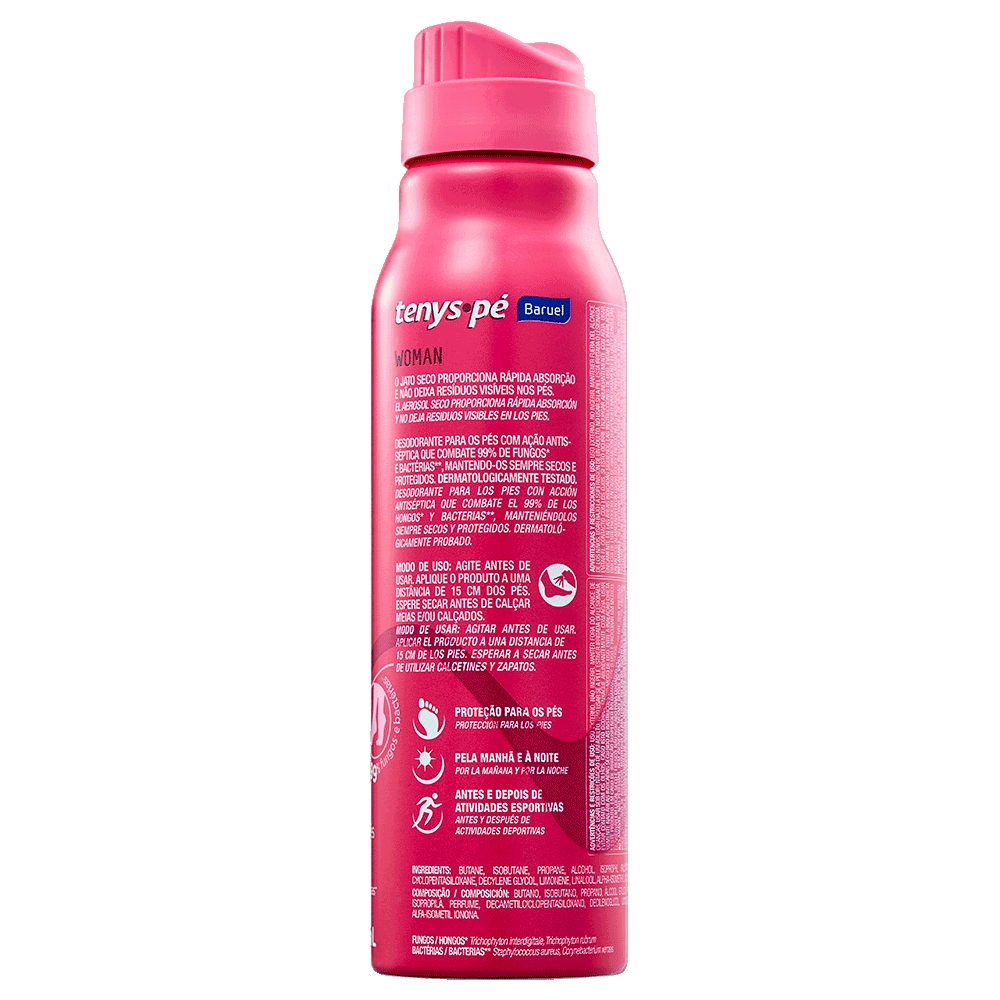 Desodorante para os Pés Jato Seco Woman 92g / 150ml