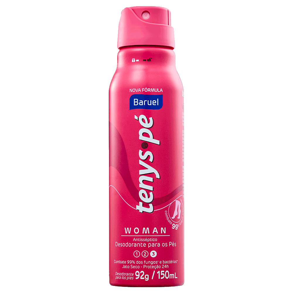 Desodorante para os Pés Jato Seco Woman 92g / 150ml