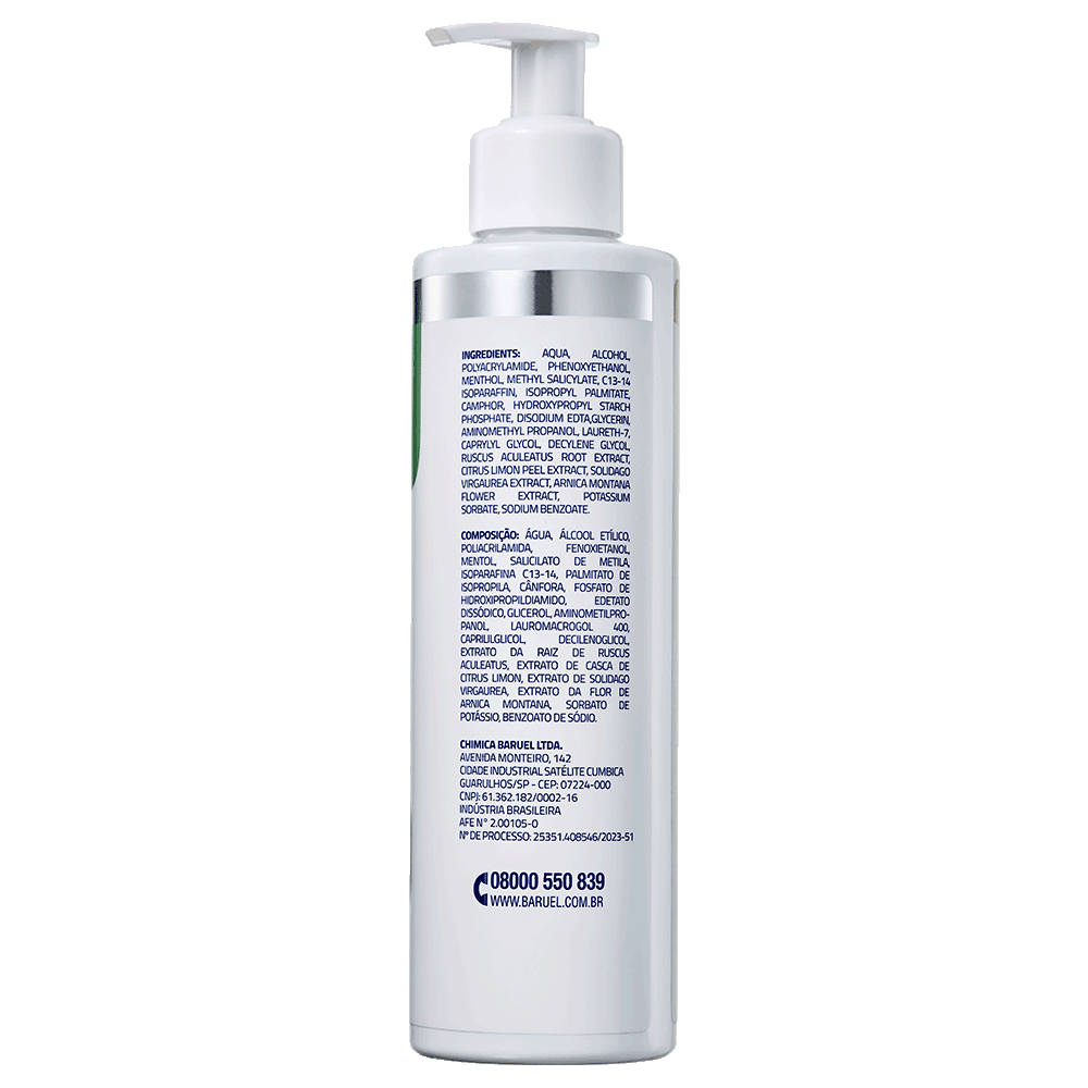 Gel Creme para Pernas Cansadas 250ml – Tenys Pé Baruel