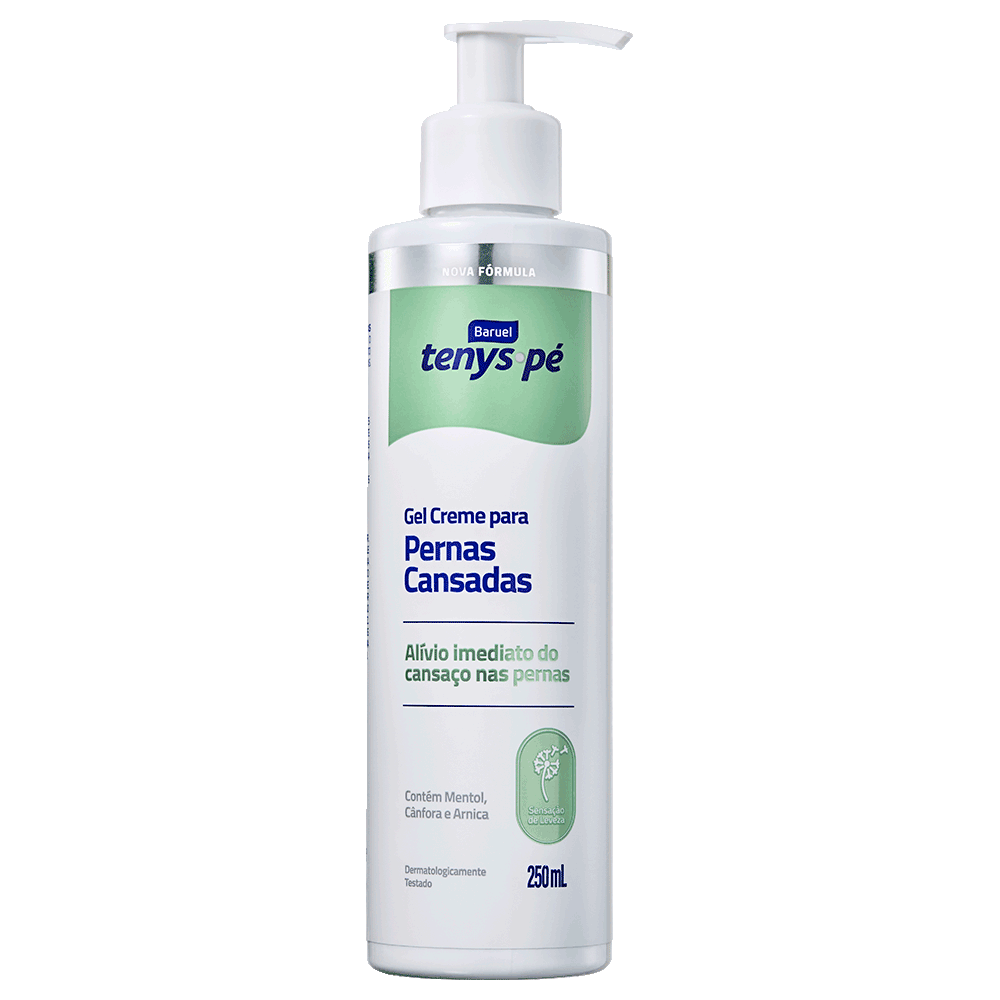 Gel Creme para Pernas Cansadas 250ml – Tenys Pé Baruel