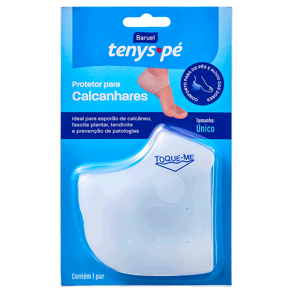 Protetor para Calcanhar de Silicone Tamanho Único – Tenys Pé Baruel