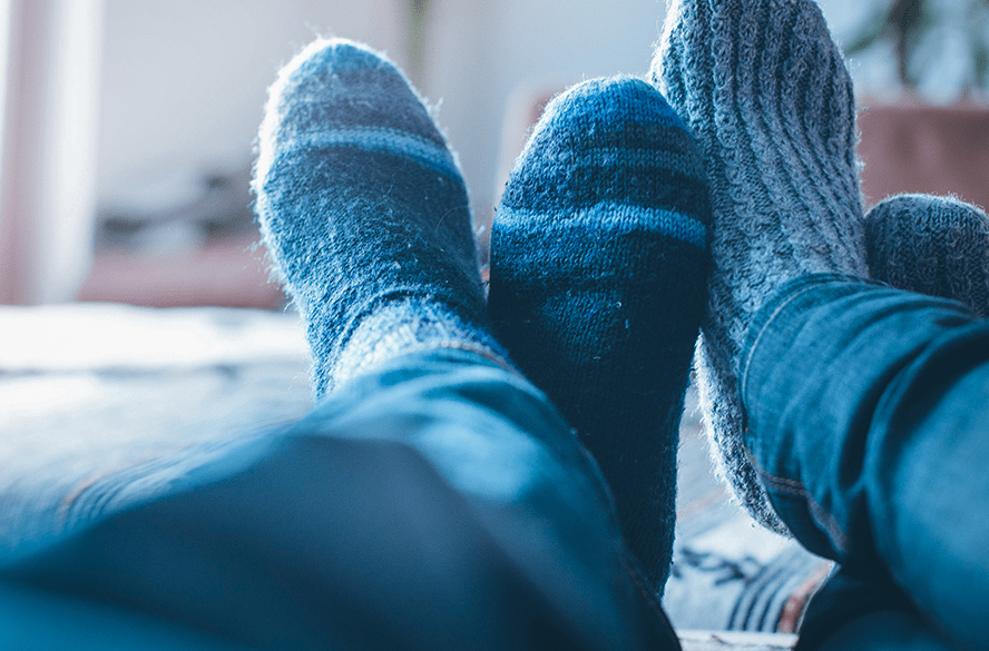 Cuidados com os pés no inverno